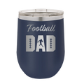 Football Dad2 Wine Cup | Navy