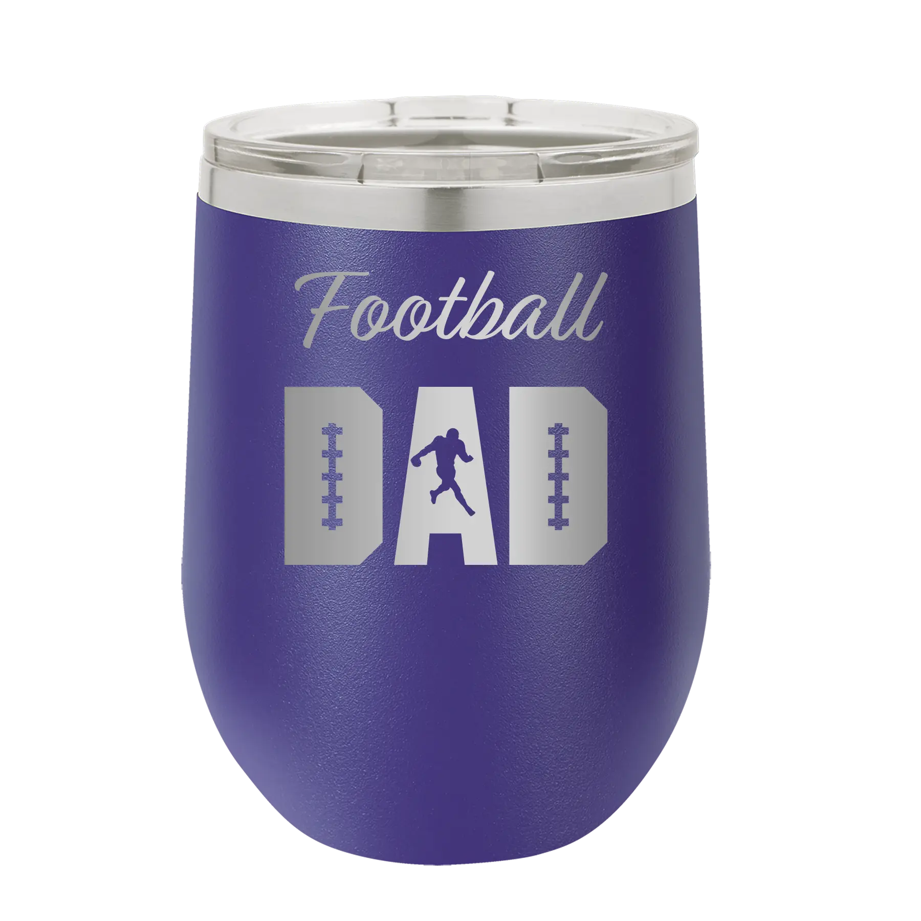 Football Dad2 Wine Cup | Purple