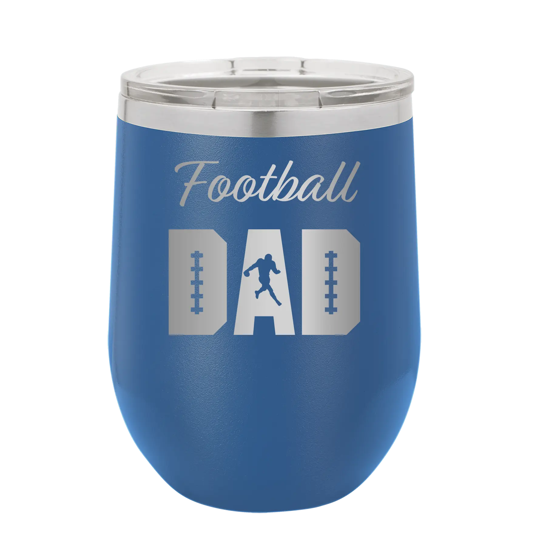 Football Dad2 Wine Cup | Royal Blue