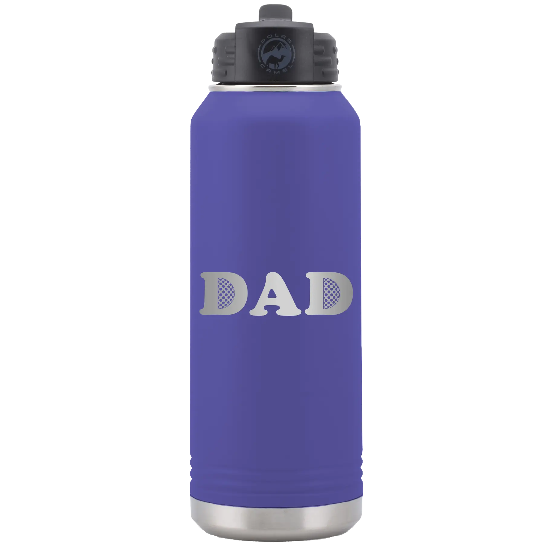 Golf Dad 32 oz Water Bottle | Purple