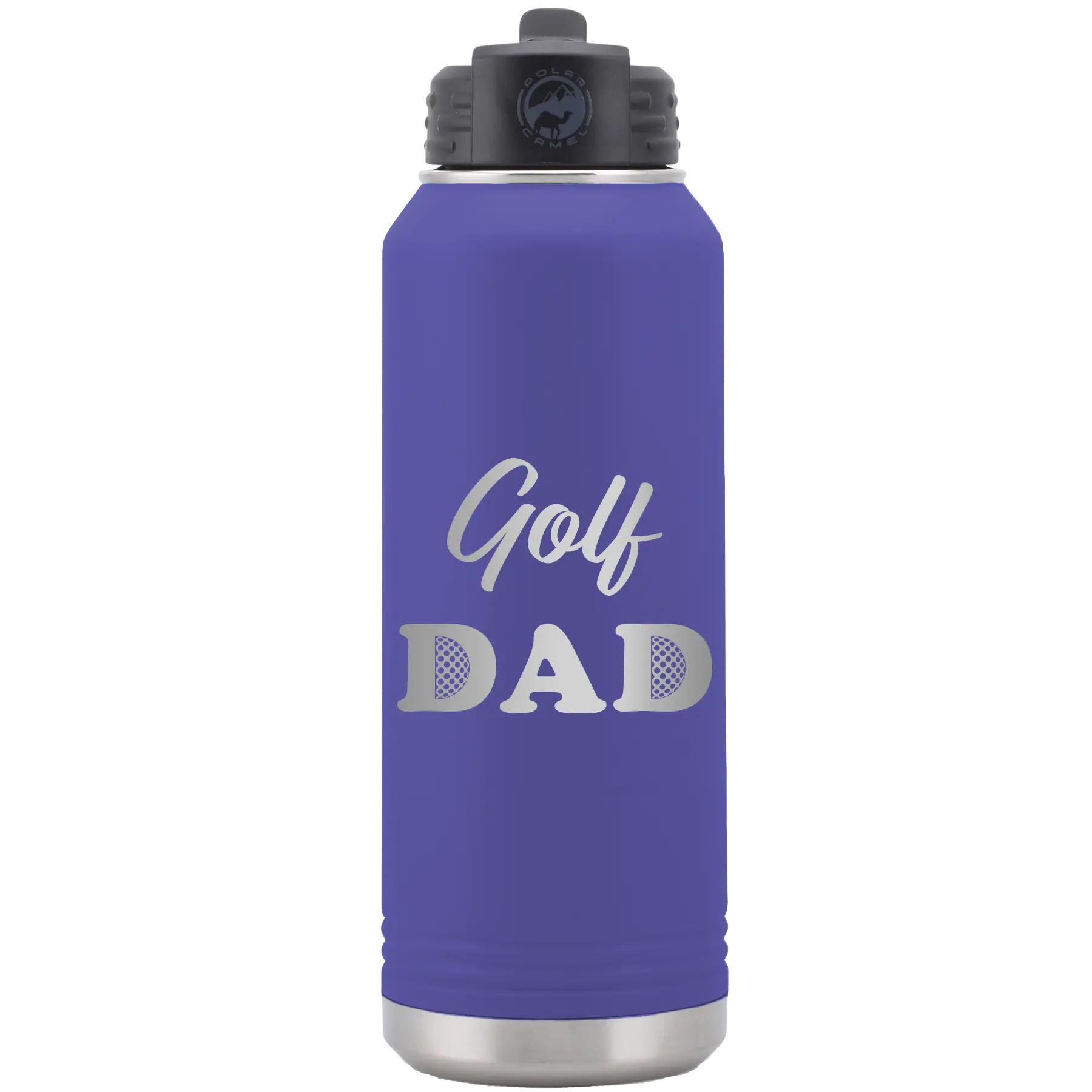 Golf Dad2 32 oz Water Bottle | Purple