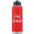 Golf Dad2 32 oz Water Bottle | Red