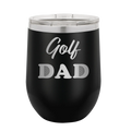 Golf Dad2 Wine Cup | Black