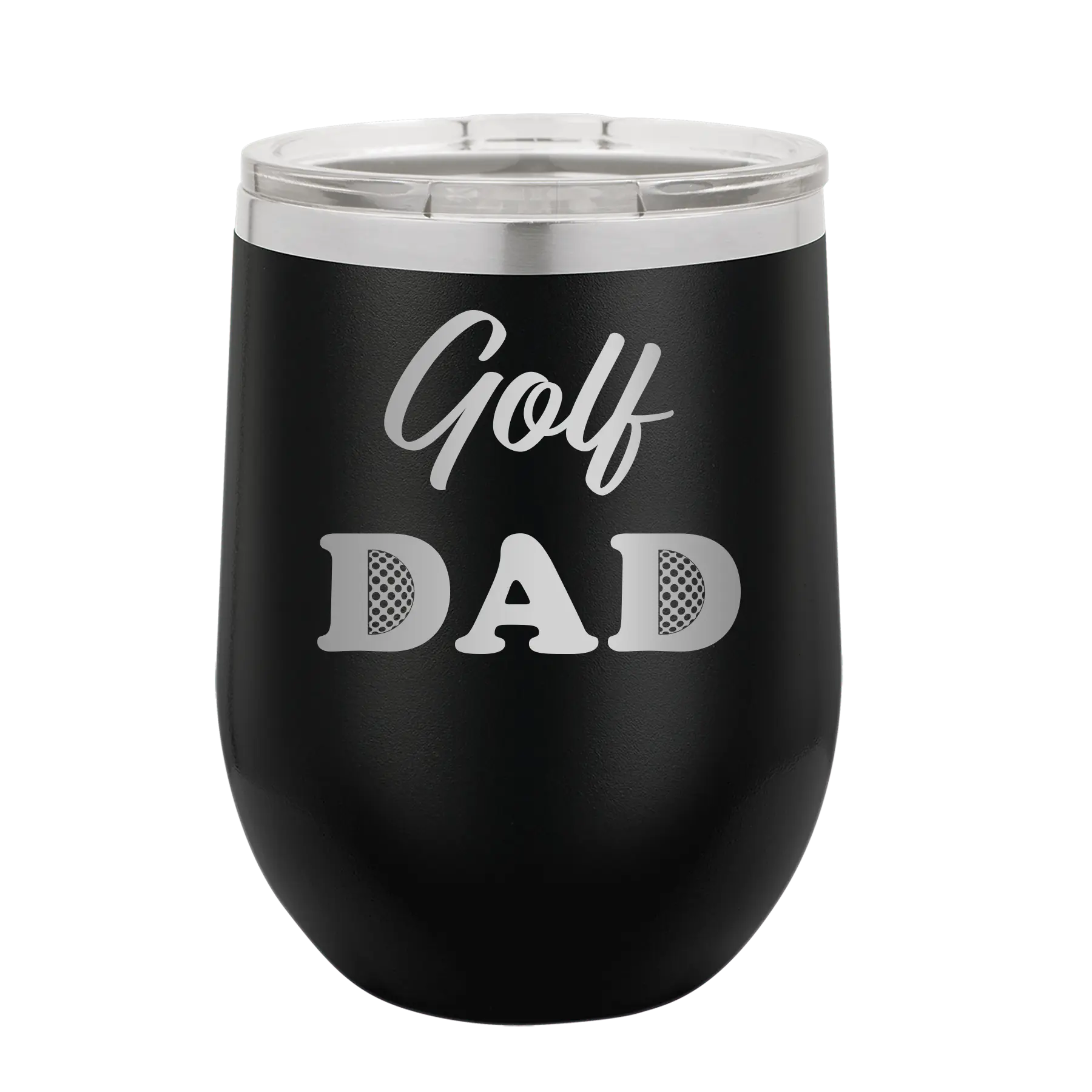 Golf Dad2 Wine Cup | Black