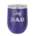 Golf Dad2 Wine Cup | Purple