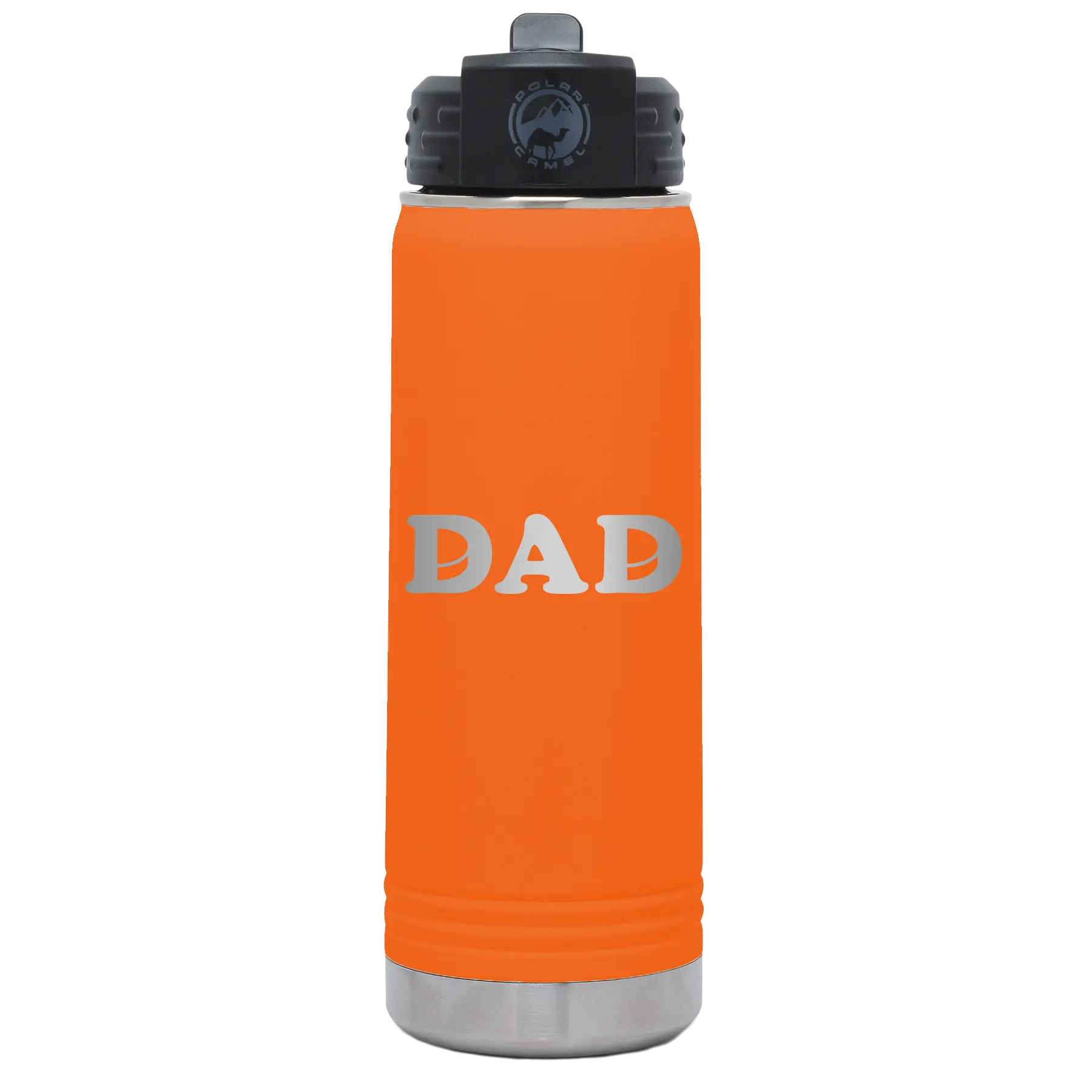 Hockey Dad 20 oz Water Bottle | Orange