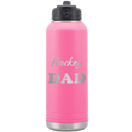 Hockey Dad2 32 oz Water Bottle | Pink