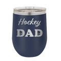 Hockey Dad2 Wine Cup | Navy