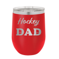 Hockey Dad2 Wine Cup | Red