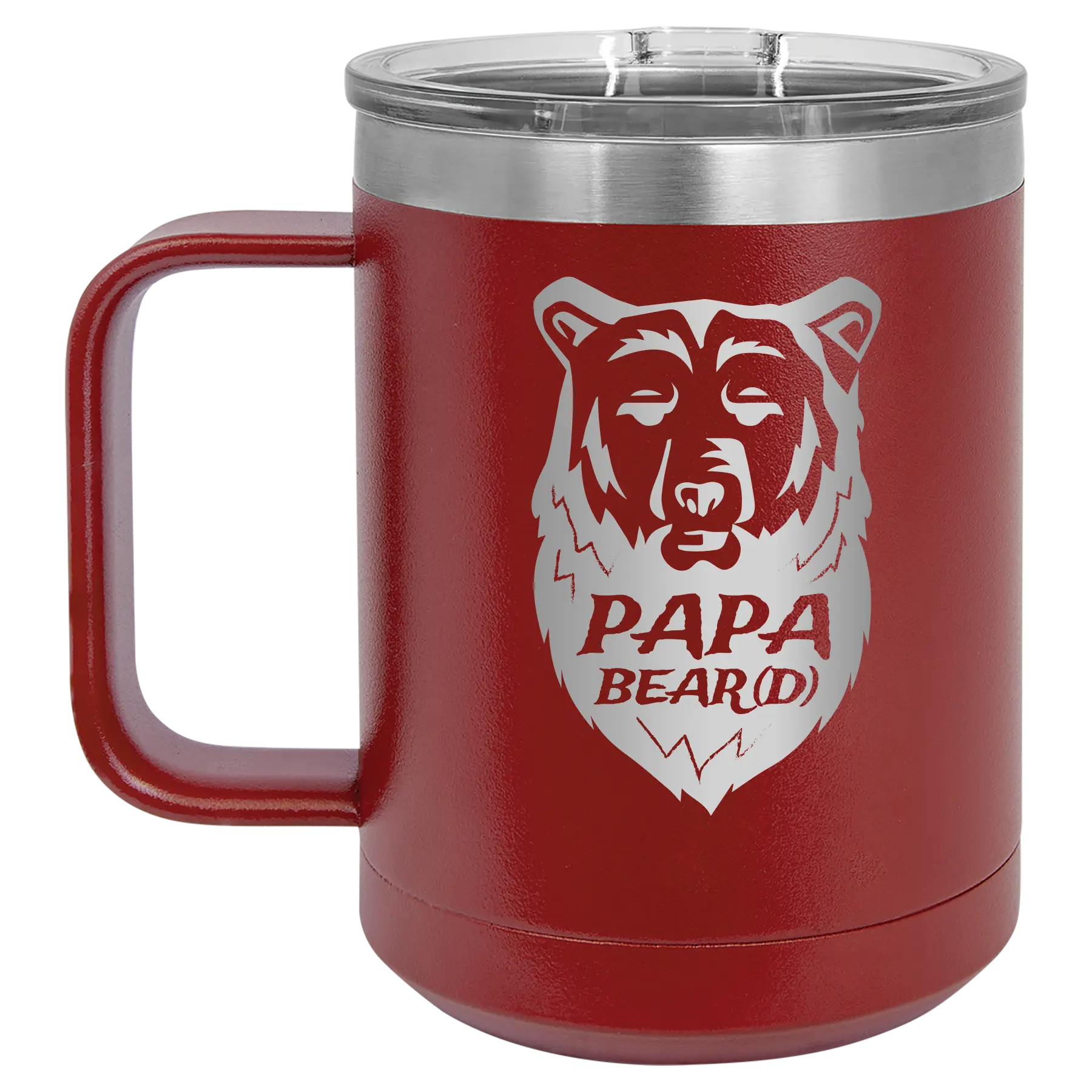 Papa Beard 15 oz Mug | Maroon