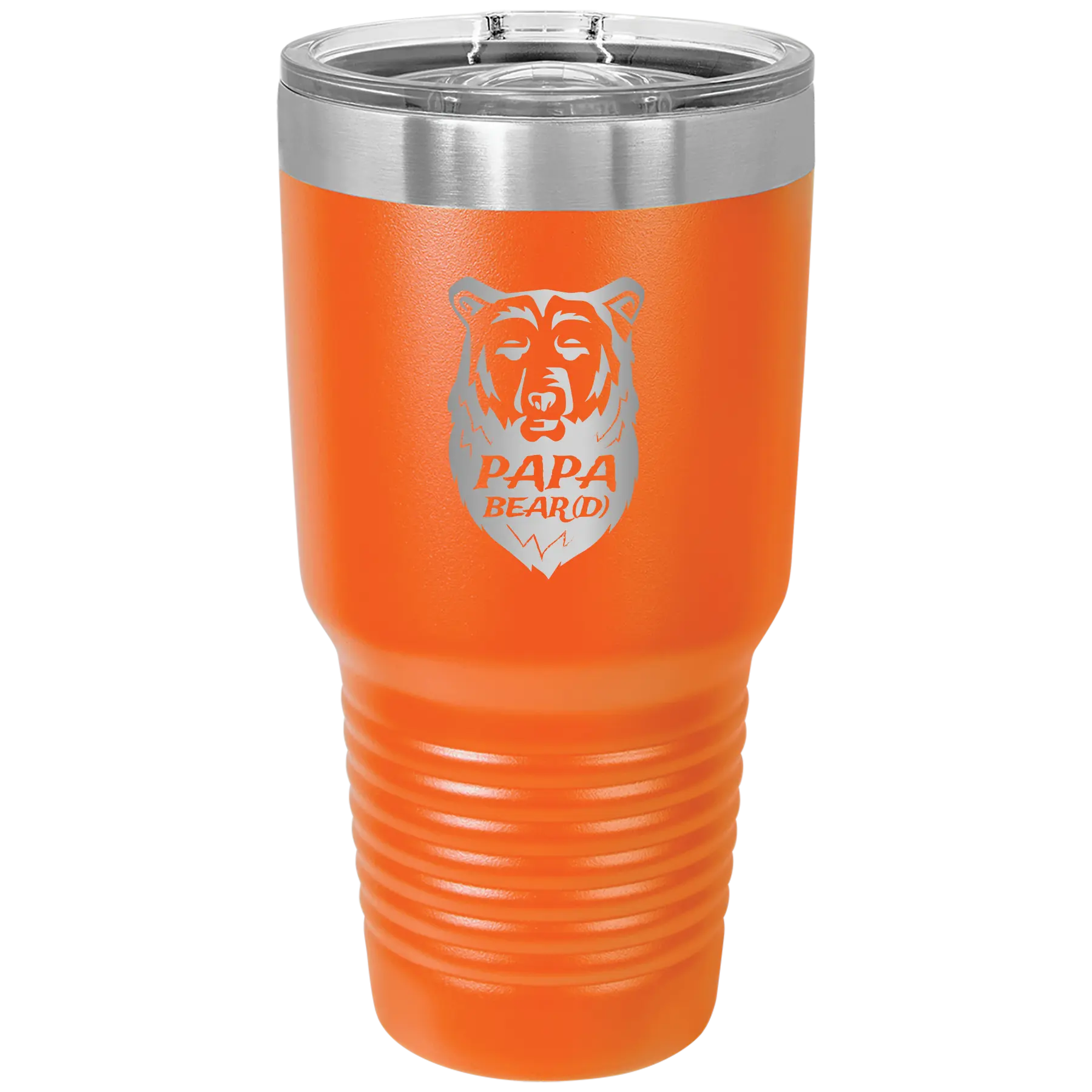 Papa Beard 30 oz Tumbler | Orange