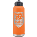Papa Beard 32 oz Water Bottle | Orange