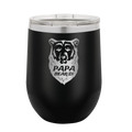 Papa Beard Wine Cup | Black