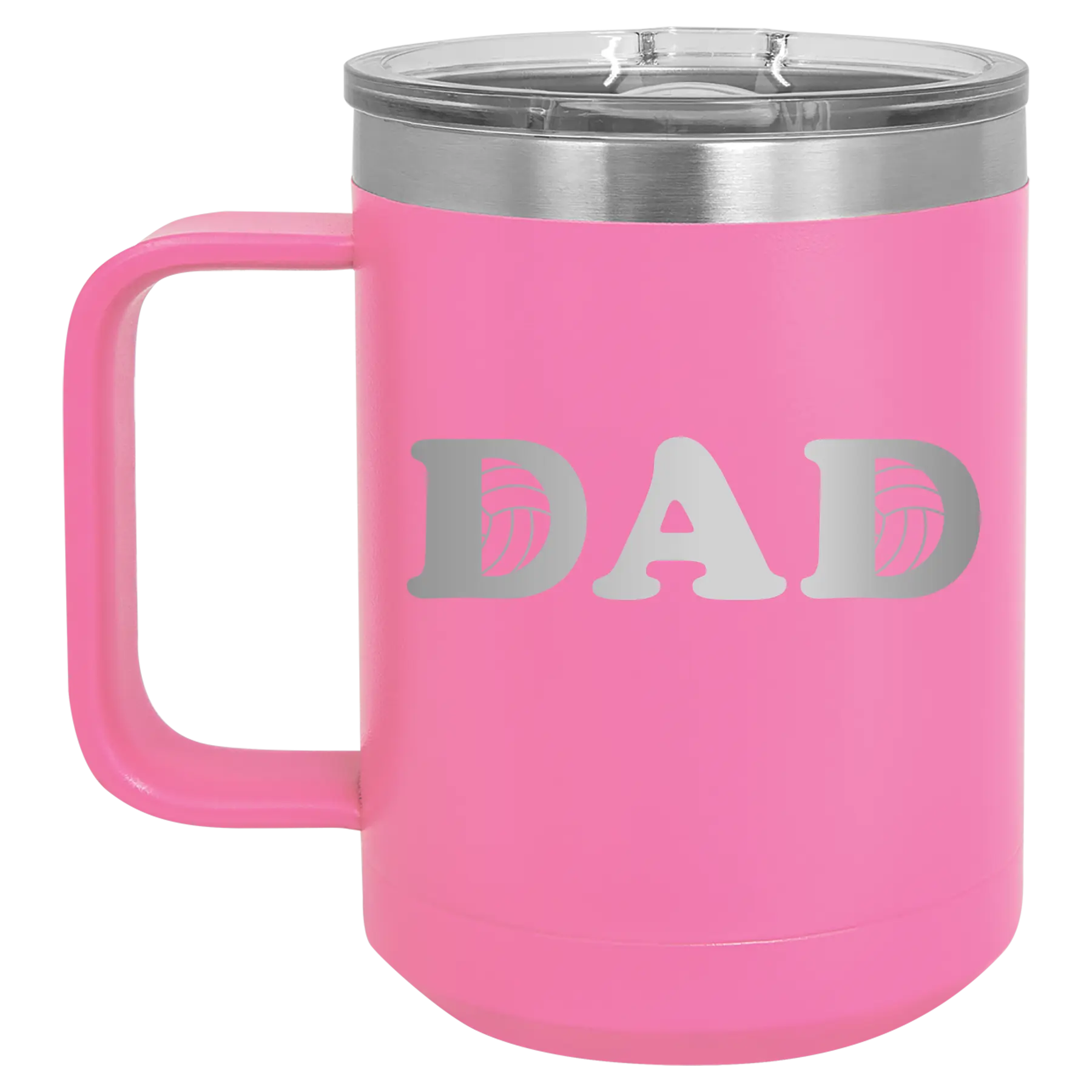 Volleyball Dad 15 oz Mug | Pink