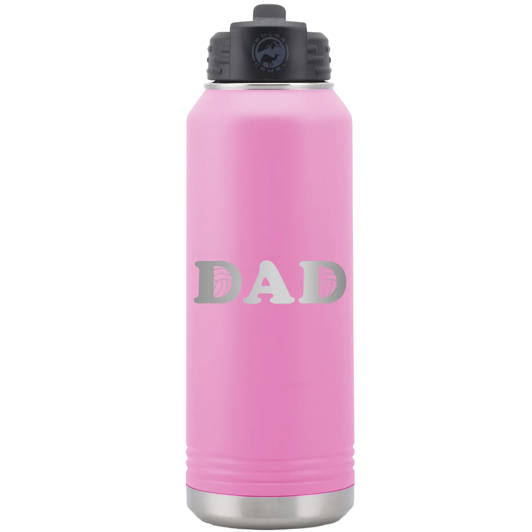 Volleyball Dad 32 oz Water Bottle | Light Purple