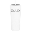 Volleyball Dad 20.9 oz Tumbler | White