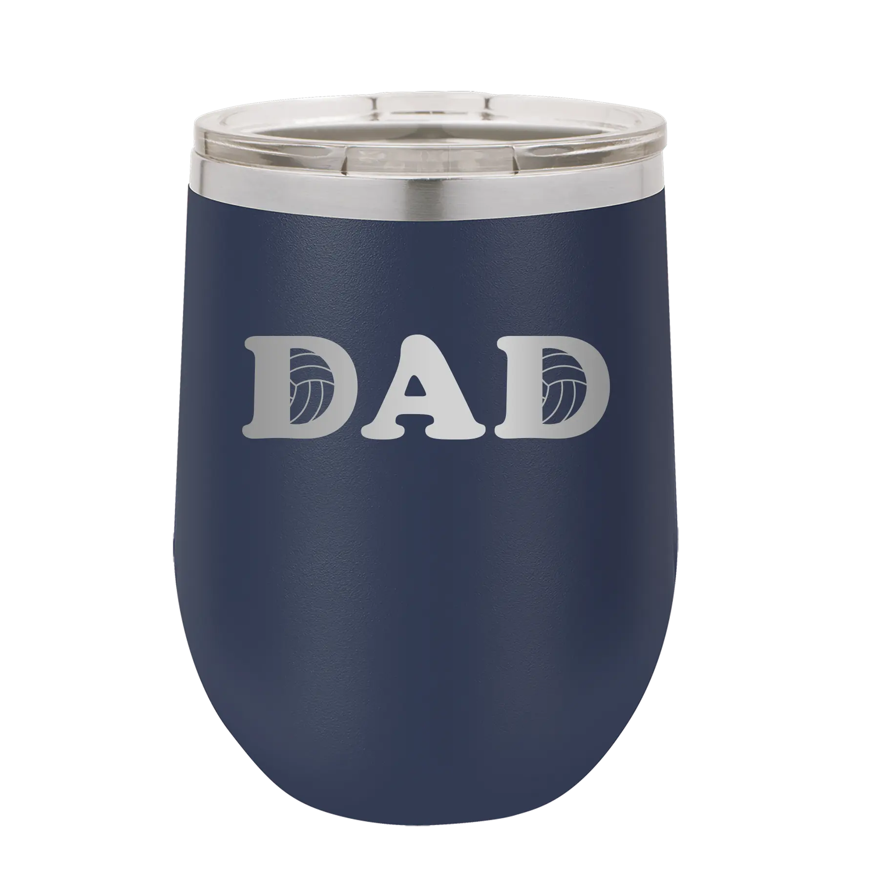 Volleyball Dad Wine Cup | Navy