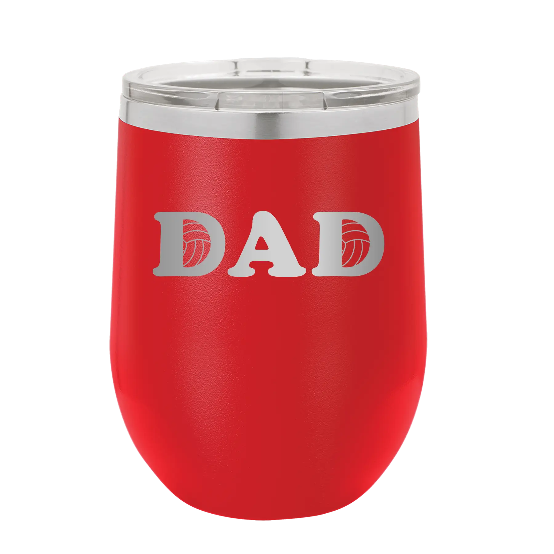 Volleyball Dad Wine Cup | Red