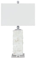 Malise - Alabaster Table Lamp  - White
