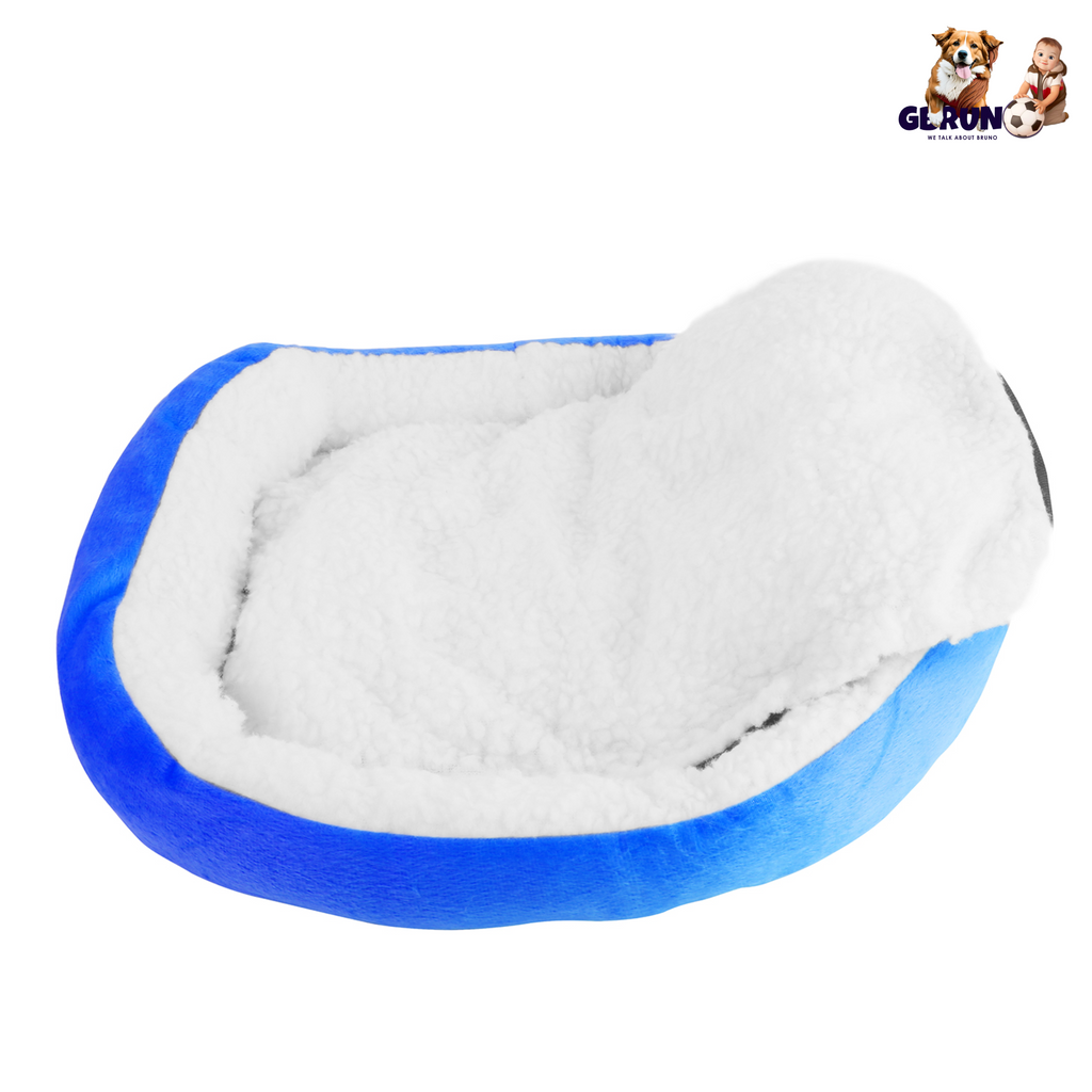 Pet Dog Bed Soft Warm Fleece Puppy Cat Bed Dog Cozy Nest Sofa Bed Cushion For S/M Dog