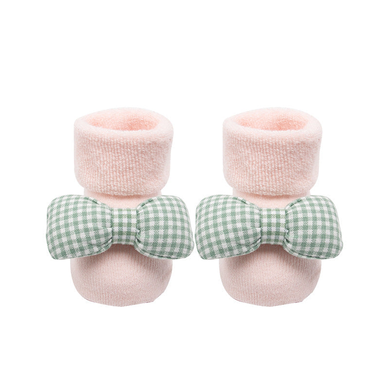 Baby Socks Christmas Anti Slip Short Socks for Baby Newborn Winter Warm Infant Cartoon Girls Boys