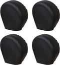 Set of 4 Black Waterproof RV Tire Covers – Heavy-Duty Wheel Protectors for Trailers, Campers, Trucks, SUVs & Motorhomes