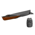 600D Kayak Cover: Upgraded Zipper Closure Waterproof Canoe Outdoor Storage Bag, Heavy Duty UV Protection Dust Paddle Board Cover for Fishing Boat