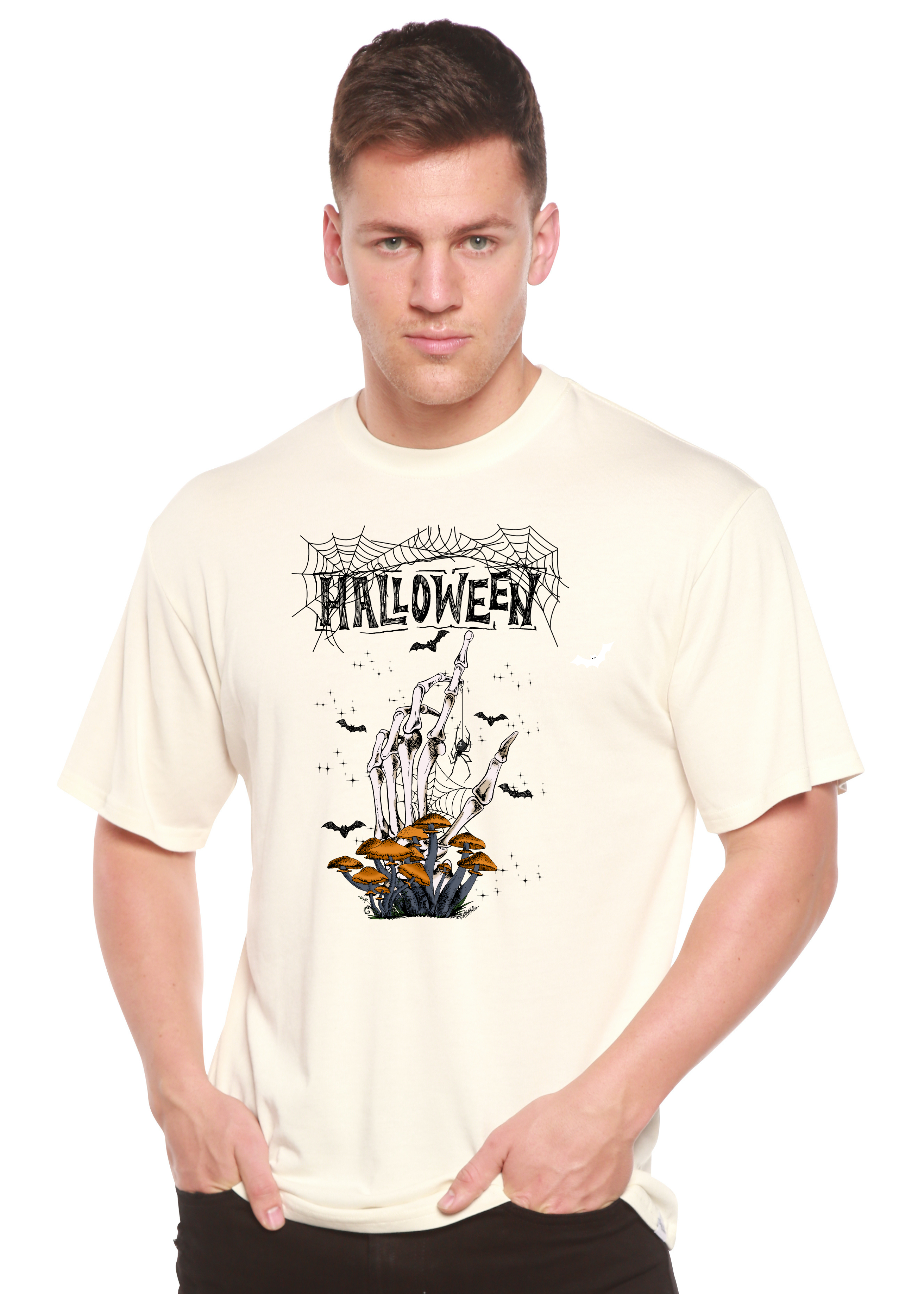 Halloween Men's Bamboo Viscose/Organic Cotton Short Sleeve Graphic T-Shirt