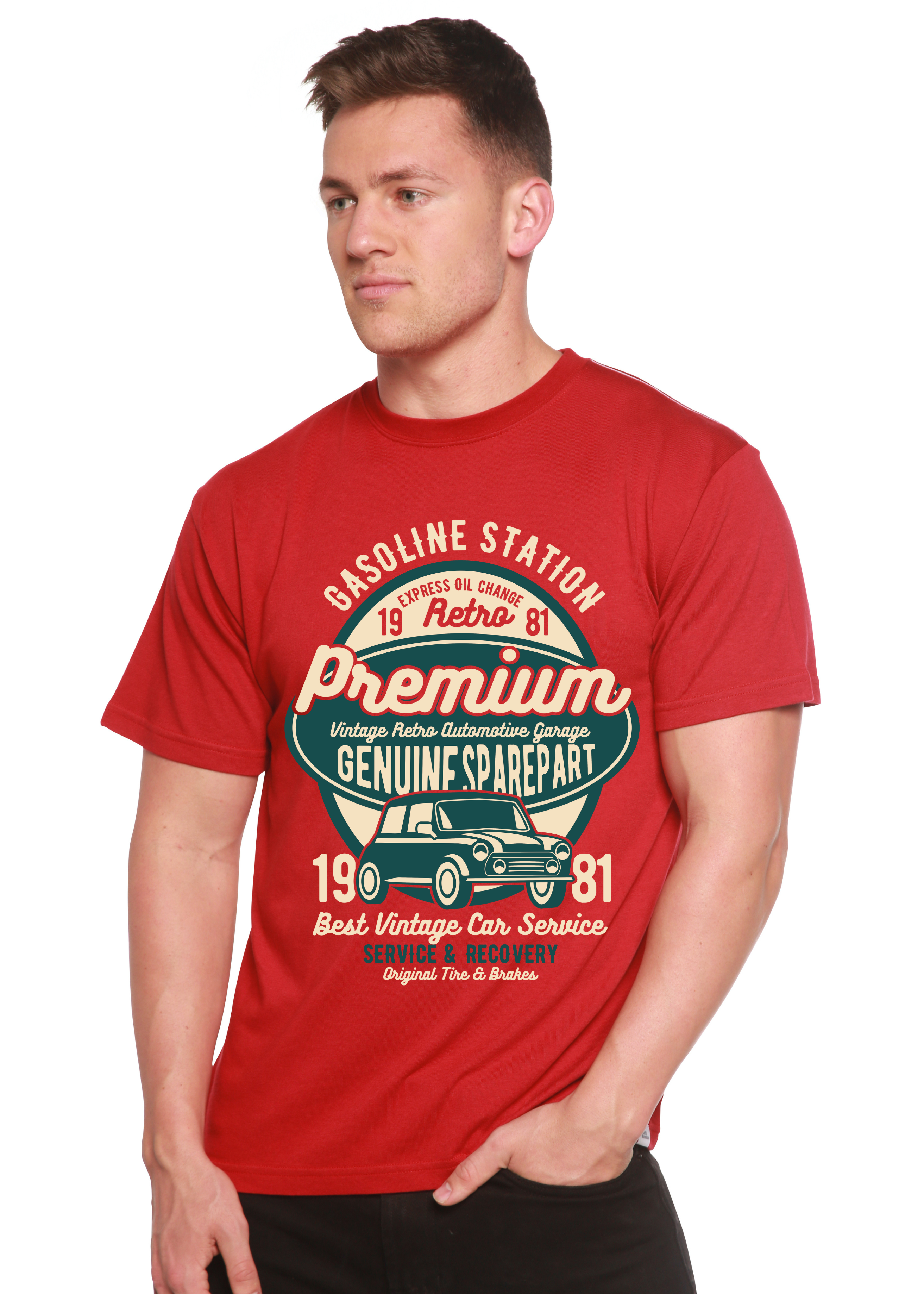Premium Garage Spun Bamboo® Men's Bamboo Viscose/Organic Cotton Short Sleeve Graphic T-Shirt