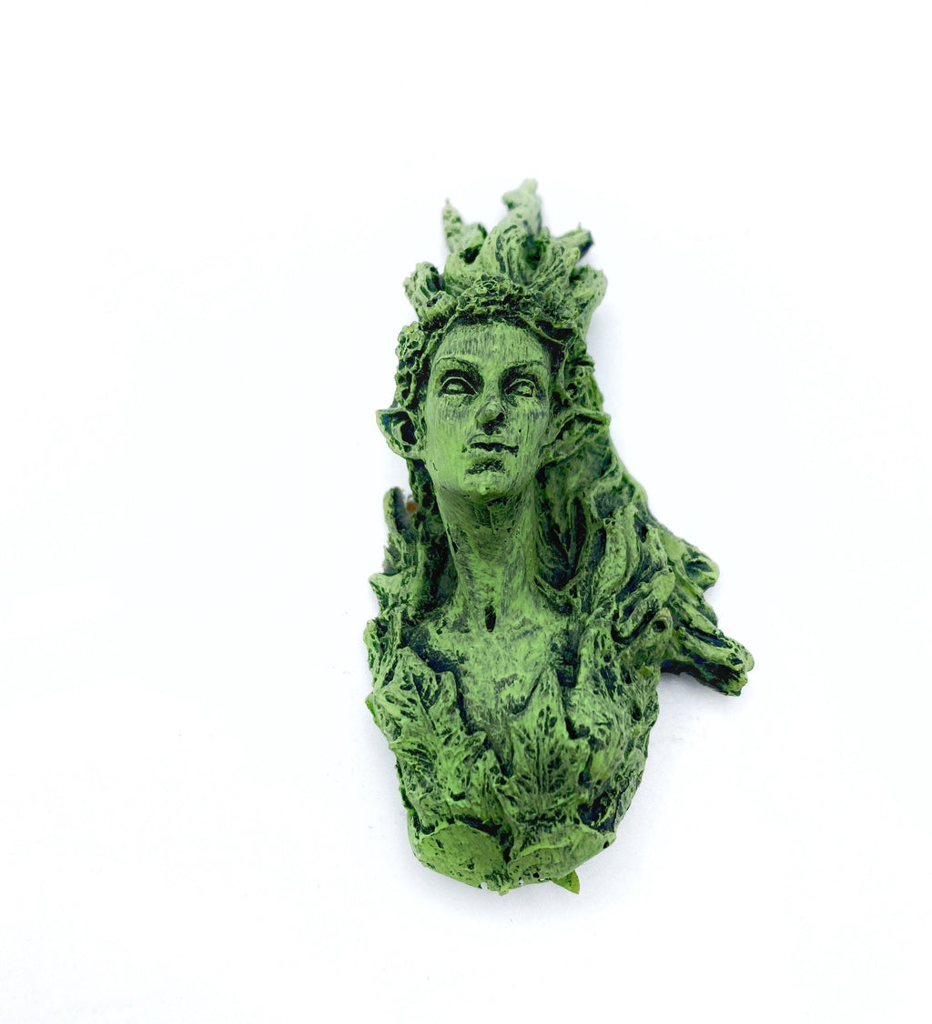 Titania the Fairy Queen Magnet Hand Painted Resin Sculpture | Mythic Fantasy Decor | Titania Elf Queen Magnet for Fantasy and Gothic Decor