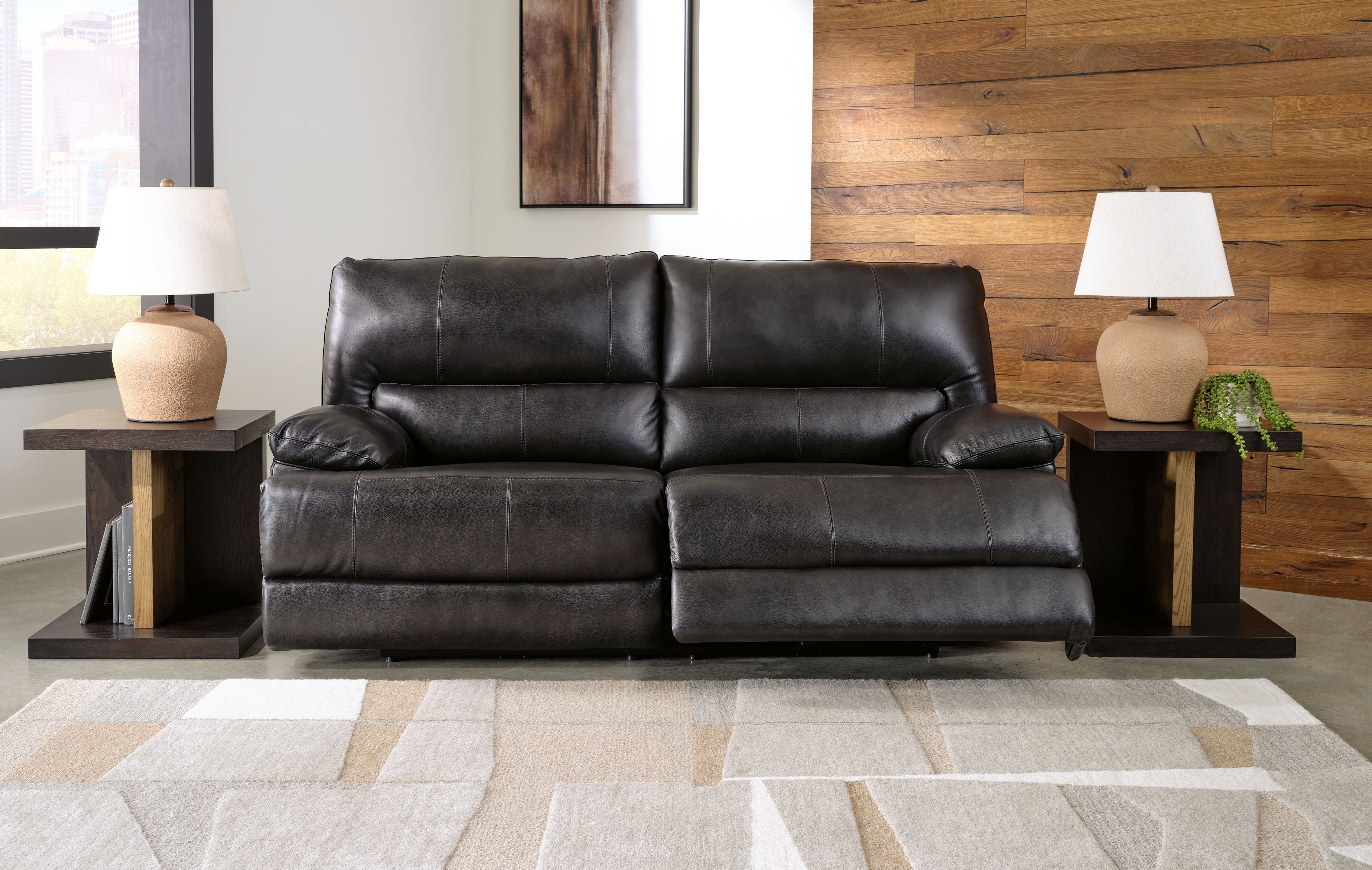 Mountainous - 2 Seat Power Reclining Sofa With Adj Headrest - Eclipse