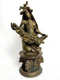 Hel, Goddess of Death and the Underworld Bust, Hand Painted Resin Sculpture | Pagan Goddess Figurine | Altar Statue for Gothic Home Decor