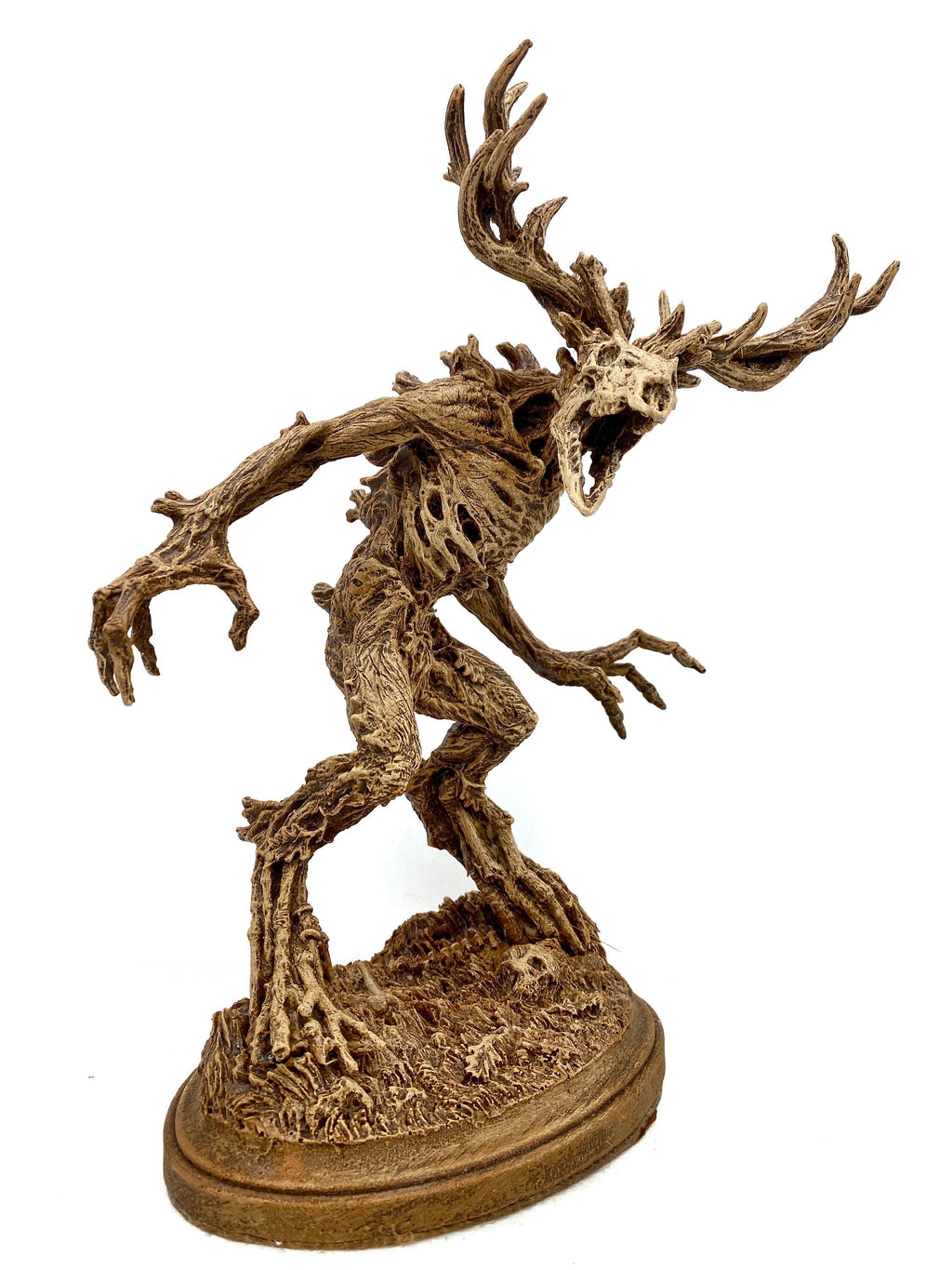 Leshen/ Wendigo Statue, Hand Painted Resin Sculpture | Mythical Creature Figurine | Folklore Legendary Wendigo Figurine. Fantasy Art Decor
