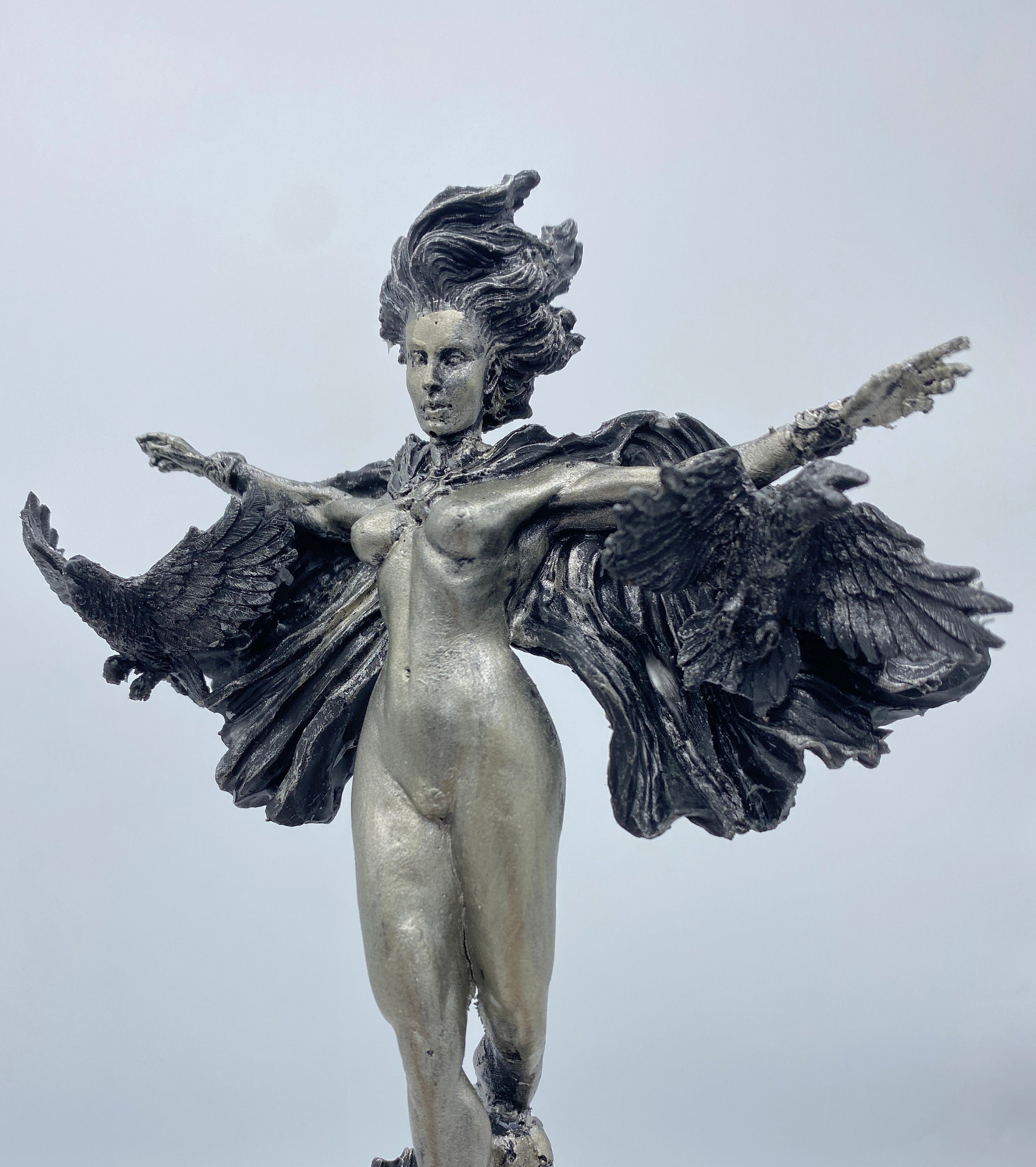 Morrigan the Celtic Goddess Statue | Mythological Deities Figurine | Myths and Legends Character | Mythic Altar Statue for Gothic Home Decor