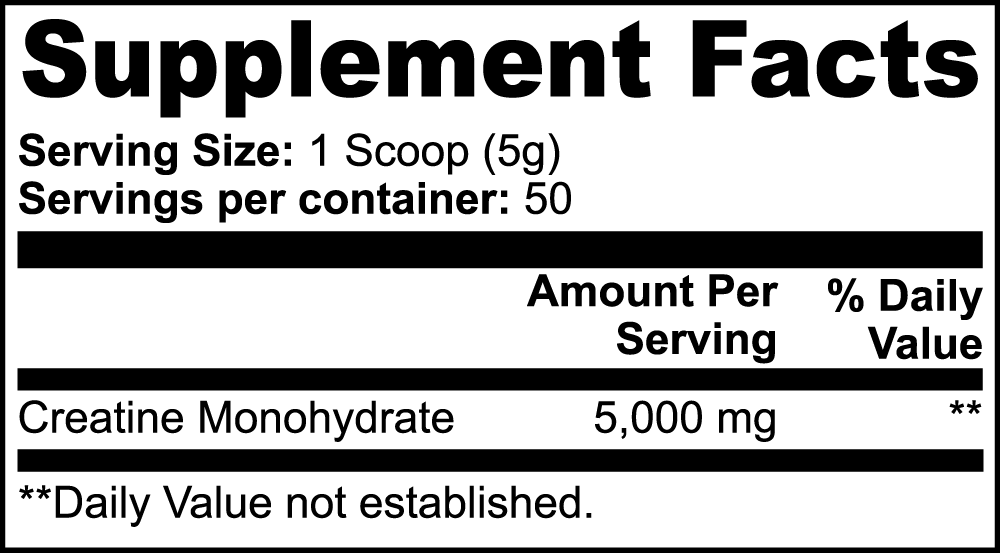 Thrixine Creatine Monohydrate - Made with Love in the USA