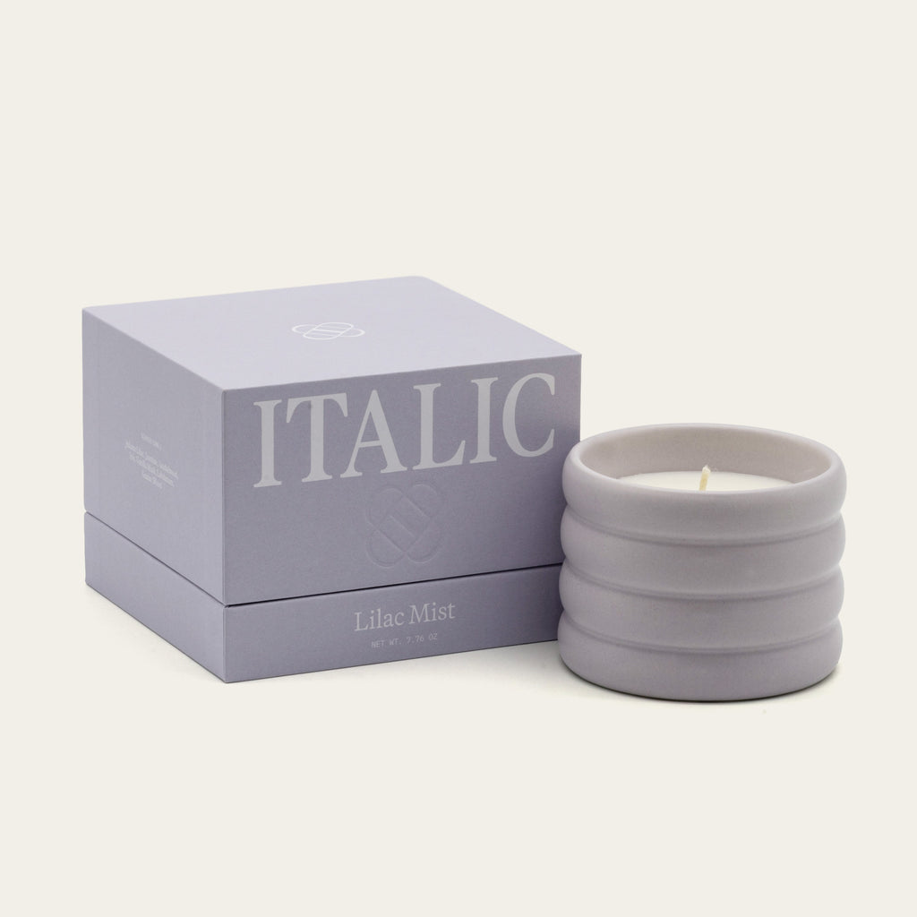 Soy Wax Ceramic Candle & Wick Trimmer Set