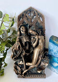 Death and the Maiden Wall Plaque, Half Scale Resin Sculpture | Gothic Medieval Wall Art |  Classical Death Statue for Gothic Home Decor