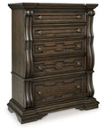 Maylee - Five Drawer Chest - Dark Brown