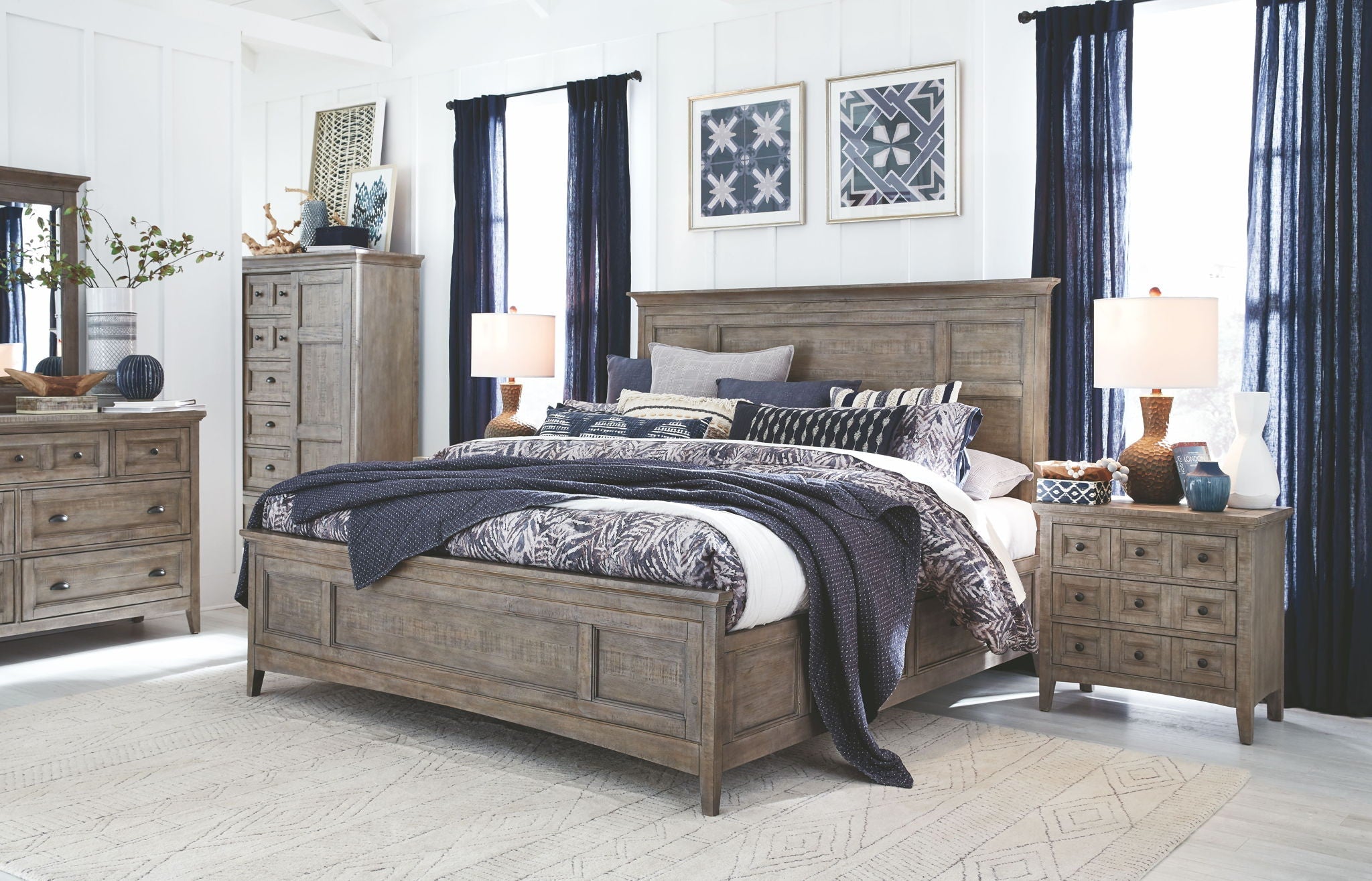 Paxton Place - Wood Door Chest - Dove Tail Gray