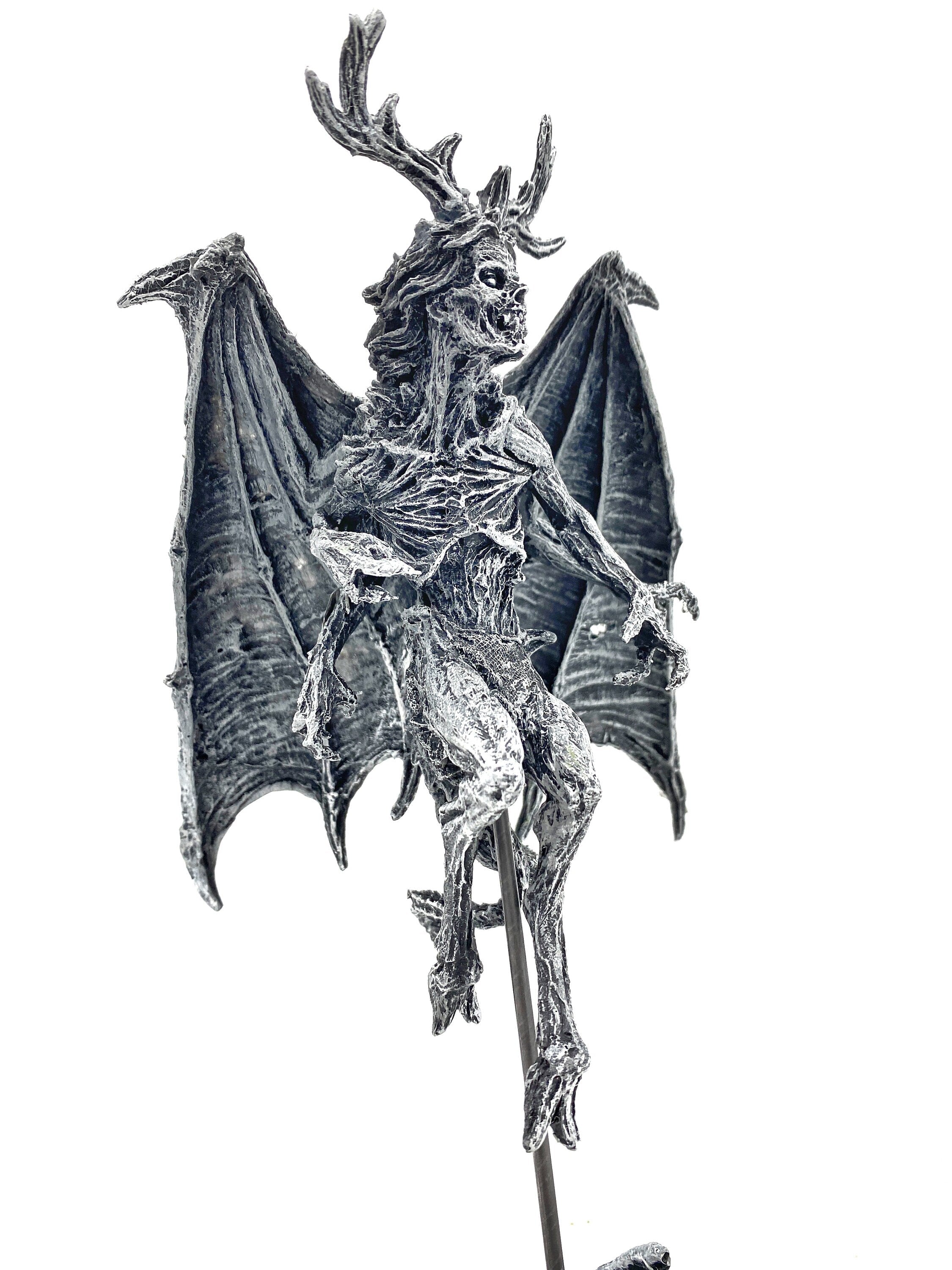 Angel of Death Statue, Half Scale Resin | Mythic Creature Figurine | Myths and Legends Monster Statue | Demon Statue for Gothic Home Decor