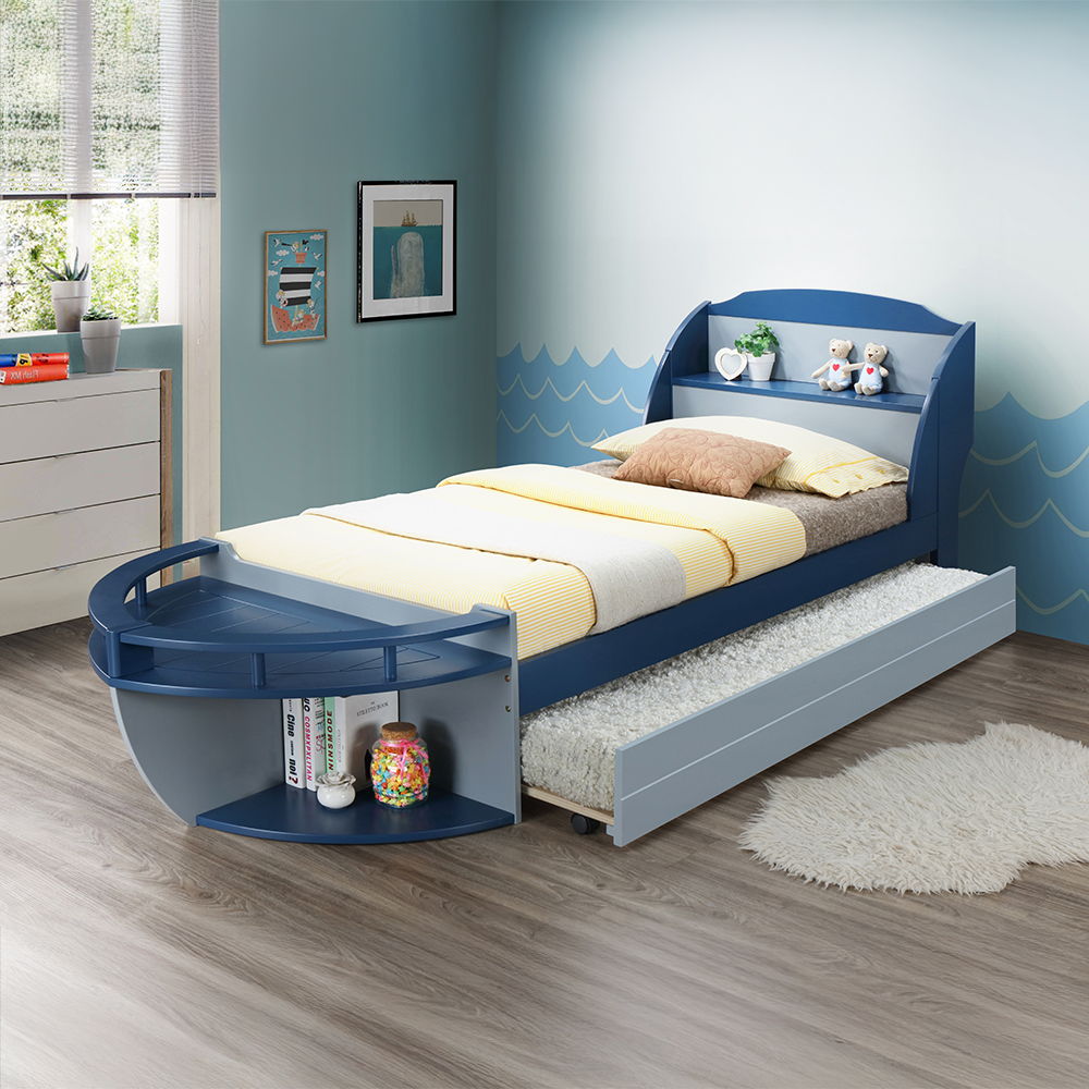 Neptune II - Twin Trundle - Gray