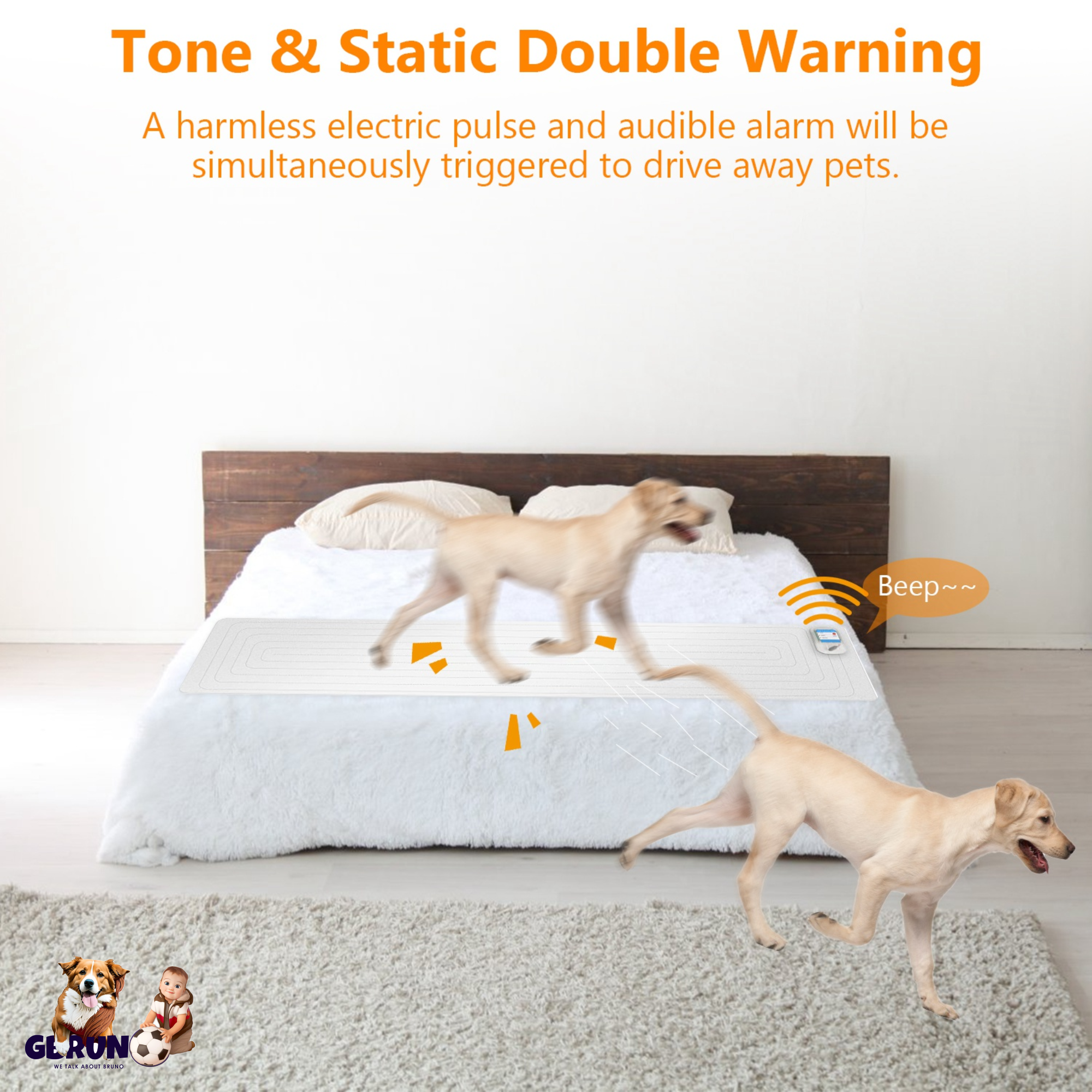 Electronic Pet Training Mat Indoor Safe Shock Training Pad for Dogs Cats Pet Barrier 60x12in with 3 Training Modes