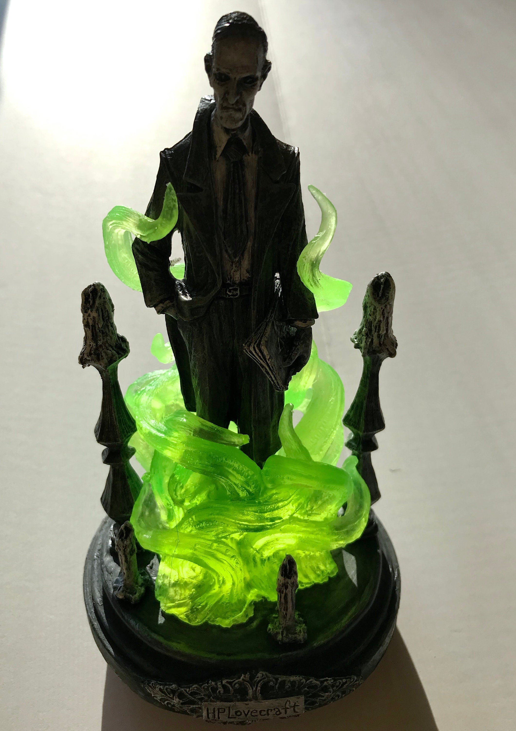 H.P. Lovecraft Statue, designed with Abigail Larson