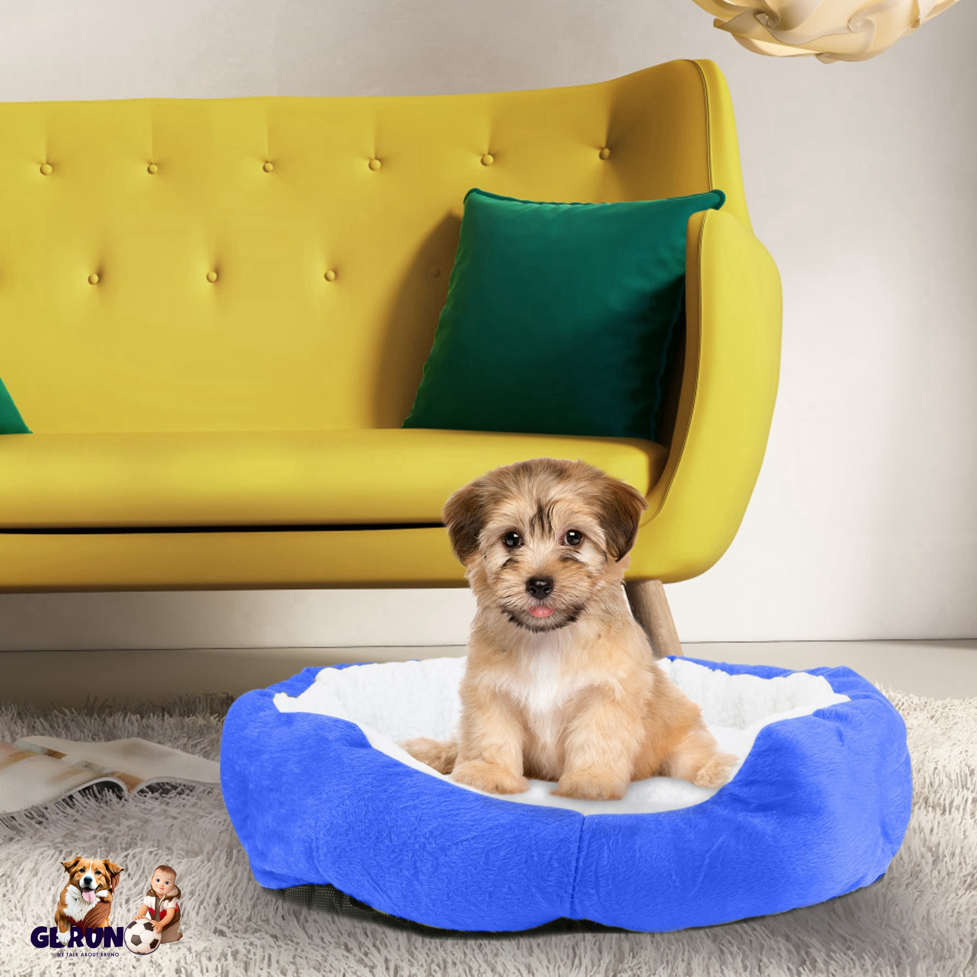 Pet Dog Bed Soft Warm Fleece Puppy Cat Bed Dog Cozy Nest Sofa Bed Cushion For S/M Dog
