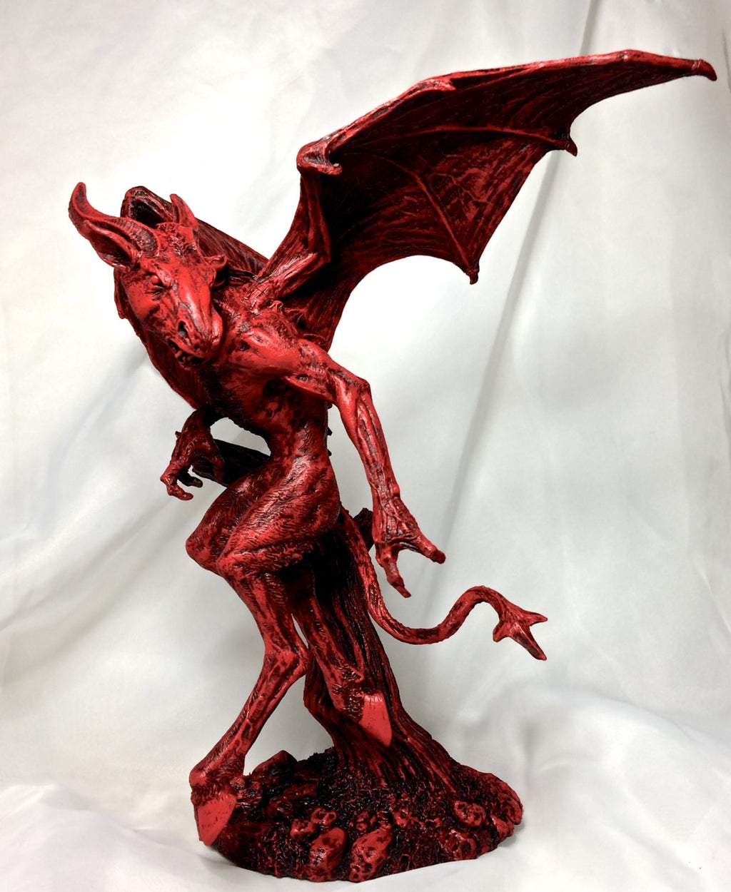 Jersey Devil Statue, Hand Painted Resin Sculpture | Cryptozoology Creature Figurine | Urban Legend Jersey Devil Monster, Gothic Art Decor
