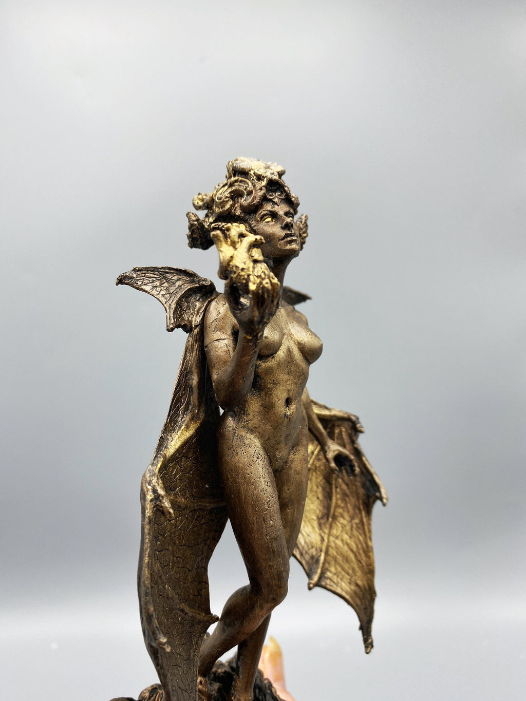 Lilith Statue, Half Scale Resin Sculpture | Mythic Goddess Figurine |Myths and Legends Character |Altar Statue for Gothic Home Decor