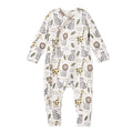 Safari Snuggles Zipper Romper - Bamboo Baby Outfit
