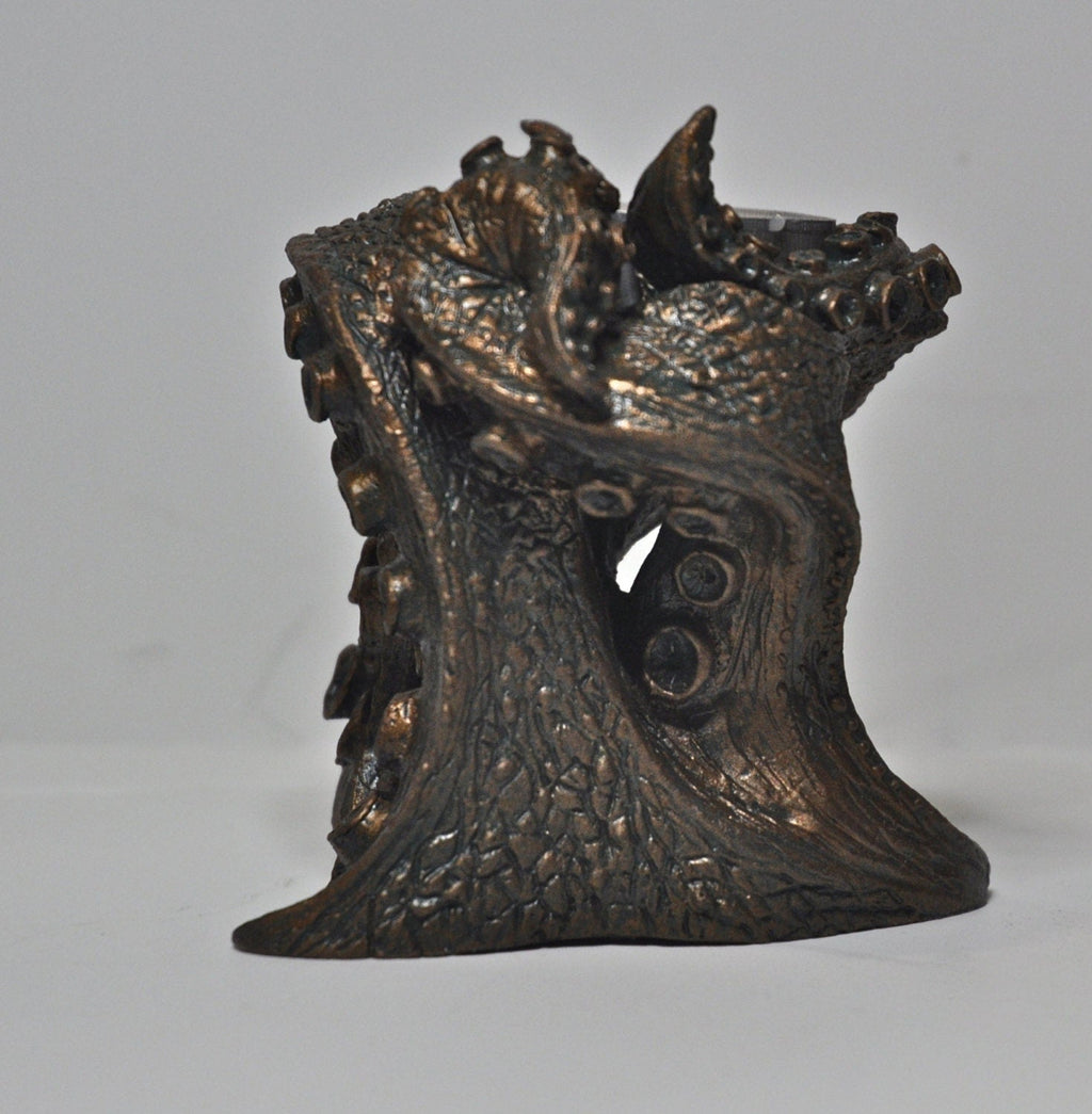 Kraken Tentacles Tea Light Holder, Hand Sculpted Resin Sculpture | Lovecraftian Tentacle Tea Light for Nautical Gift and Gothic Home Decor