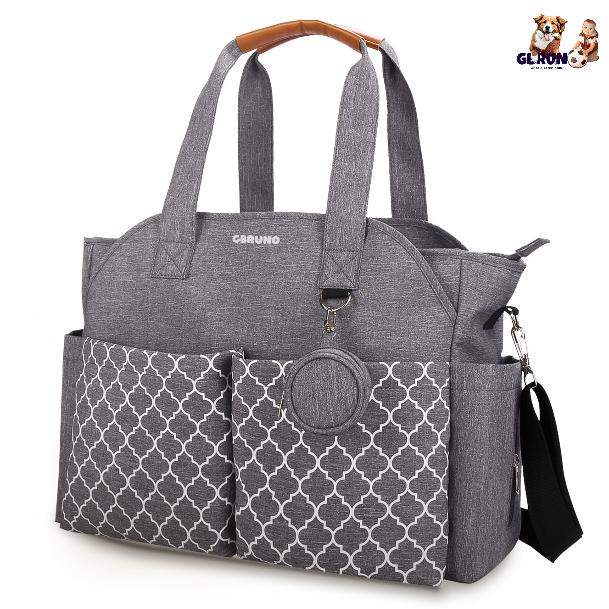 Multifunctional Baby Diaper Bag – 14 Pockets & Changing Tote