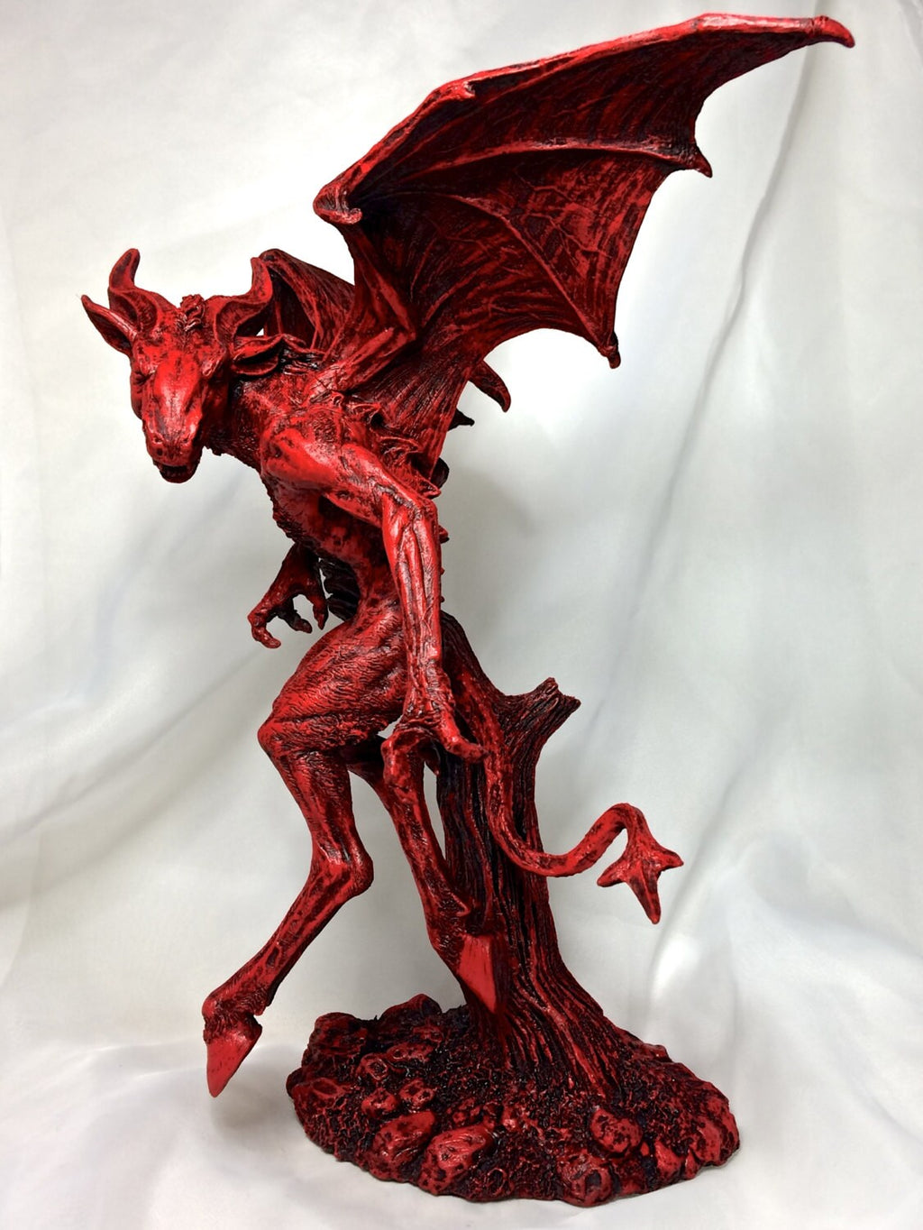 Jersey Devil Statue, Hand Painted Resin Sculpture | Cryptozoology Creature Figurine | Urban Legend Jersey Devil Monster, Gothic Art Decor